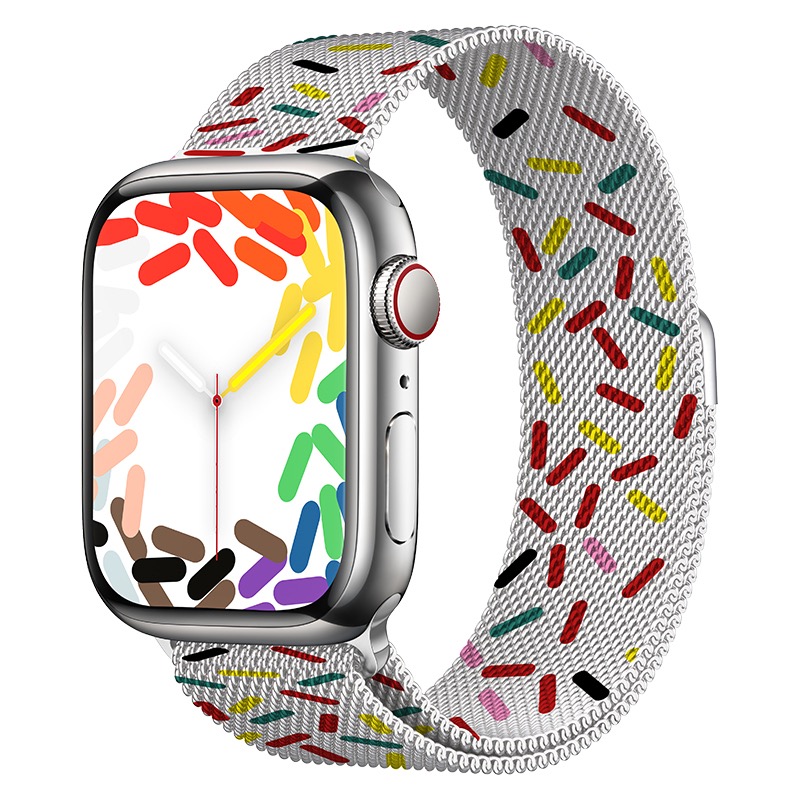 Apple Watch Milanese Band - Pride Rood
